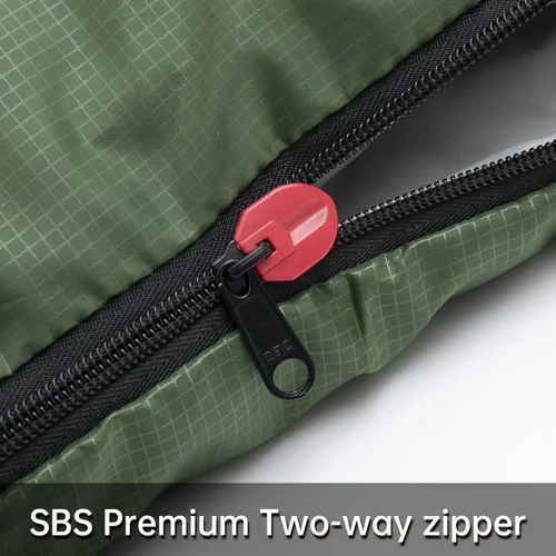 Miniatura 5 de BISINNA Saco de dormir de invierno de 0 grados (480GSM) para adultos, saco de dormir para acampar en clima frío, cómodo, cálido, portátil, con Verde