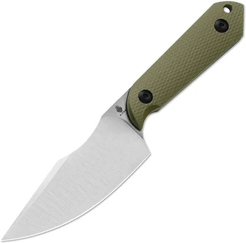 Miniatura 14 de Kizer Mini Harpoon Cuchillo de hoja fija con funda, cuchillo de caza de hoja de 3 V con mango de micarta, cuchillos pequeños EDC de hoja fija