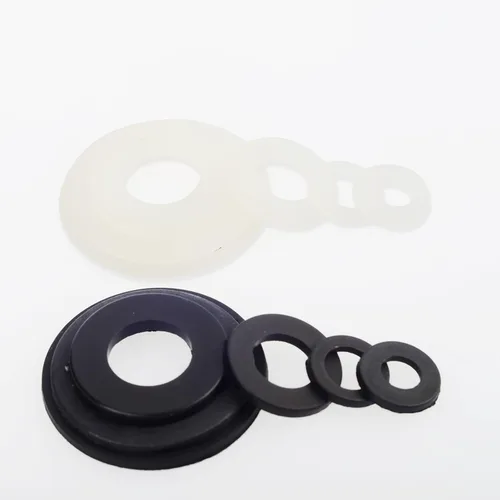Miniatura 3 de Kit surtido de 420 arandelas planas de nailon negro/blanco para tornillos y pernos M2 M2.5 M3 M4 M5 M6 M8 M10 M12