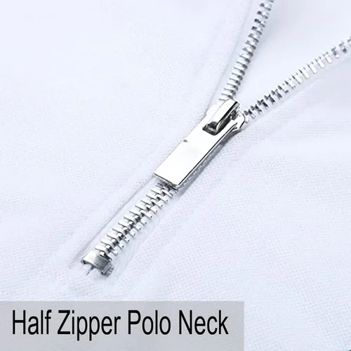 Miniatura 3 de Men's Fashion Polo Shirts Casual V Neck Long Sleeve Zip Golf Shirts MuscleBusiness Color Block Tops