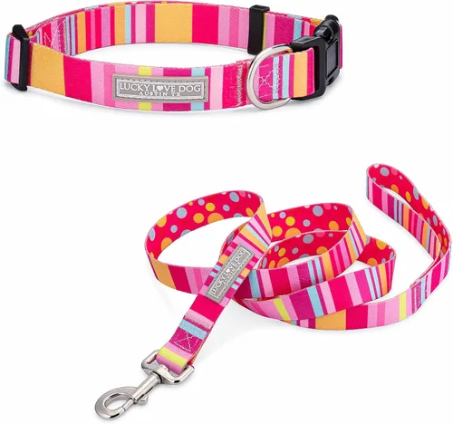Miniatura 56 de Lucky Love Dog - Collar para perras pequeñas, diseño Blackbird de estampado alegre con flores de primavera y verano, talla XS