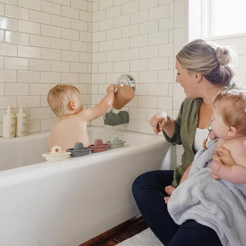Miniatura 4 de Mushie - Taza de enjuague para baño de bebé 100% silicona de grado alimentario Taza de enjuague de champú y lavado corporal para niños