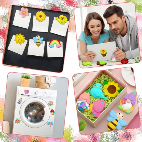 Miniatura 7 de Simgoing Juego de 24 juegos de pintura de cerámica para bricolaje, listo para pintar, cerámica, pintura, manualidades, artes y manualidades, juego