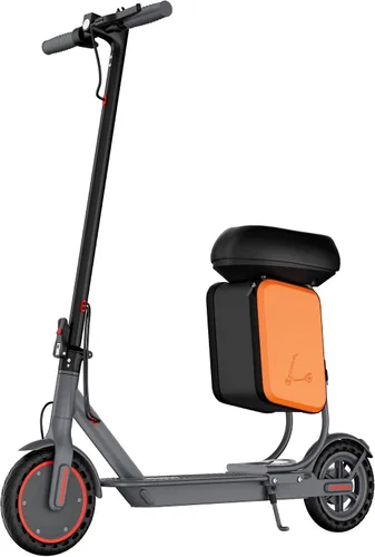 Miniatura 11 de Qlaway 10/8.5" E Scooter for Adults 19 MPH Sport Escooter 350W Motor, Electric Scooter 15-22 Miles Range, Bearing 265 LBS/APP Control Gris- amarillo