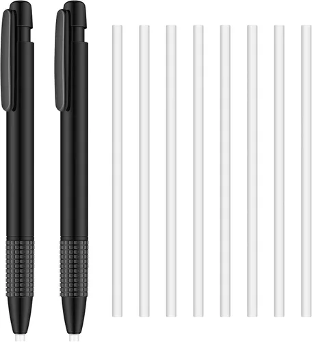 Eersida Borrador retráctil y recambio mecánico de 0.150 in estilo bolígrafo para artistas, dibujo, pintura, estudiantes, profesores, adultos,