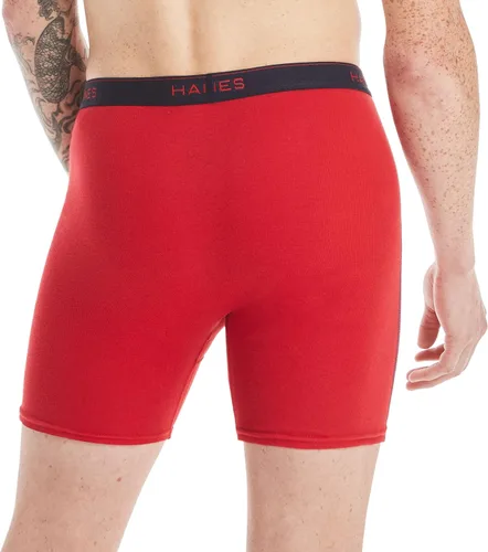 Miniatura 3 de Hanes Calzoncillos tipo bóxer para hombre, ropa interior de algodón suave y transpirable con cintura ComfortFlex, paquete múltiple