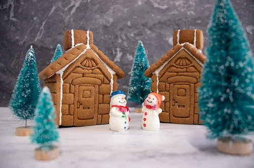 Miniatura 3 de Cortador de galletas de jengibre para casa de Navidad, 1 juego - Bakerlogy