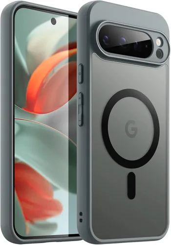 Miniatura 24 de JETech Funda magnética para Google Pixel 8 de 6.2 pulgadas 2023, compatible con MagSafe, translúcida mate trasera a prueba de golpes (Hazel)