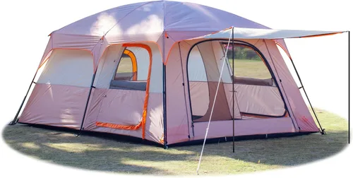 Miniatura 22 de KTT Extra Large Tent 10-12-14 Person(Style-B),Family Cabin Tents,2 Rooms,3 Doors and 3 Windows with Mesh,Straight Wall,Waterproof,Double Layer,Big