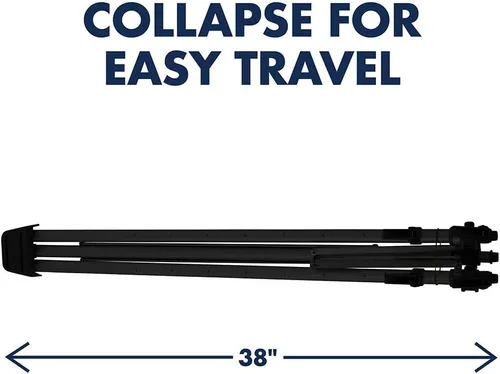 Miniatura 3 de Quartet Caballete, Aluminio, Servicio Pesado, Telescoping, 66" Max. Altura, Soporta 45 Lbs, Negro (56EX)