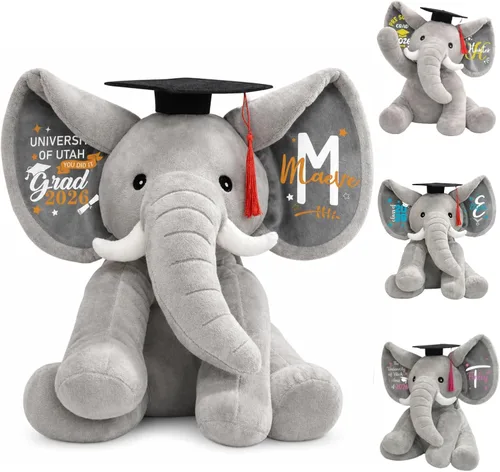 Miniatura 8 de Oso de graduación personalizado 2026-9.5 pulgadas 7 colores personalizados de peluche de graduación con fecha de nombre, regalo de graduación