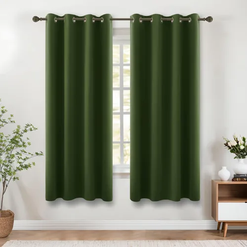 Miniatura 208 de Cortinas opacas de 72 pulgadas extra anchas para dormitorio, puerta corrediza de vidrio y patio, 2 paneles con ojales para oscurecer ventana grande