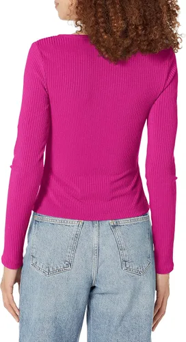 Miniatura 2 de GUESS Camiseta de manga larga Raylynn Rib Henley para mujer