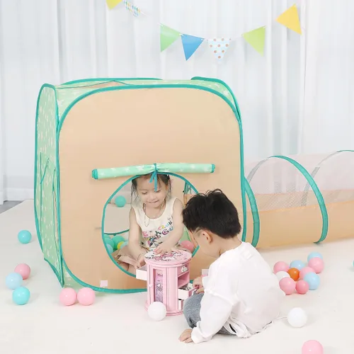 Miniatura 3 de Tienda de campaña desplegable para niños, túnel de gateo, pozo de bolas, juguete de casa de juegos para niños