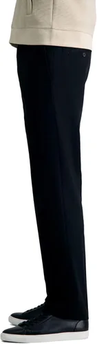 Miniatura 2 de Haggar - Pantalón casual de frente plana de ajuste recto sin plancha color caqui de alta calidad para hombre