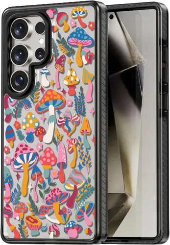 Miniatura 215 de Rosarnnah Funda compatible con Samsung Galaxy S24 Ultra, bonita estética, a la moda, divertida funda con estampado de gatito y gato, duradera a