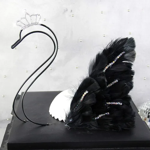 Miniatura 7 de obmwang 100 plumas de ganso naturales de 3.1-4.7 in para manualidades, bodas, fiestas, decoración del hogar, color negro