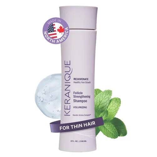 Miniatura 11 de Champú Voluminizador Keranique - Engrosamiento del cabello para cabello fino y que se adelgaza - Enriquecido con queratina, limpieza del cuero