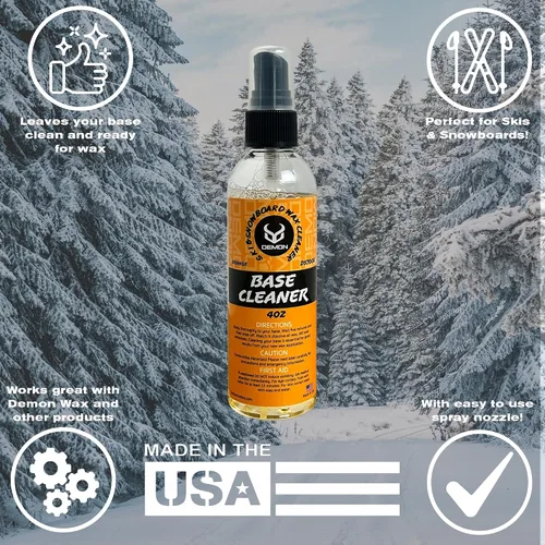 Miniatura 4 de Demon Hyper Speed - Kit de afinación de esquí y snowboard con hierro, bloque de cera de 1 libra y limpiador de base