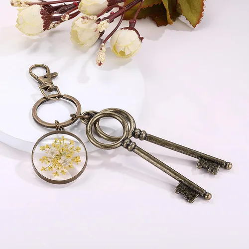 Miniatura 21 de Pressed Flower Keychain Charms Forget-Me-Not Keychain Personalized Handmade Keychain Gifts for Her