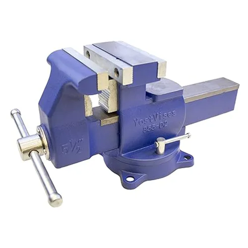 Yost Vises 880-D2 Sistema de mordaza reversible combinada | 20.3 cm de ancho de mandíbula de alta resistencia para tubos y banco de utilidad | La
