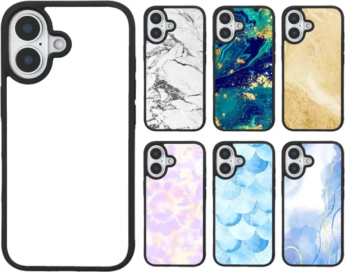 Miniatura 13 de Weewooday - 6 piezas de fundas para teléfono de sublimación en blanco DIY imprimibles antideslizantes a prueba de golpes personalizadas con prensa