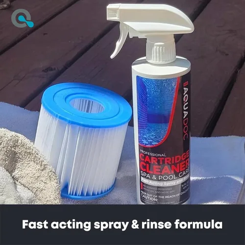 Miniatura 2 de AquaDoc - Limpiador de filtro de cartucho de piscina - Limpiador eficaz de filtro de bañera de hidromasaje y piscina para spa - 16 onzas