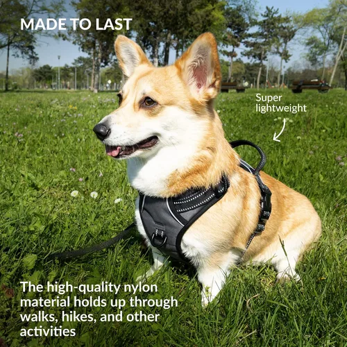 Miniatura 5 de CollarDirect Arnés reflectante sin tirones para perro, con asa y clip frontal, chaleco acolchado suave ajustable para perros pequeños a grandes
