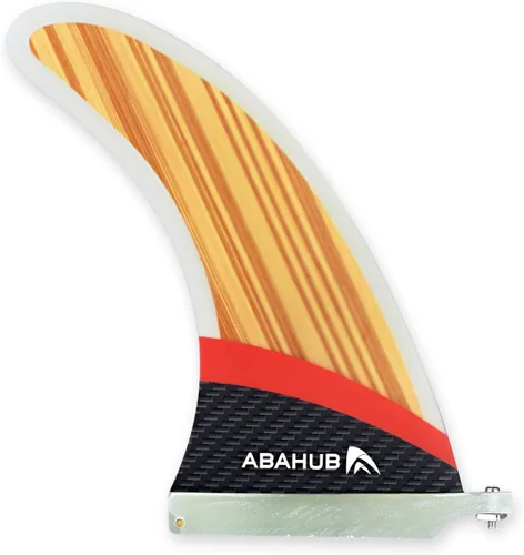 Miniatura 7 de Abahub Aleta central única SUP de 9/10 pulgadas con 1 tornillo de aleta sin herramienta, aletas de repuesto de SUP reforzadas con fibra de vidrio