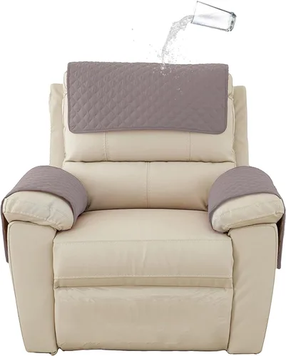 Miniatura 13 de XMAYODS Funda impermeable para sillón con reposabrazos, fundas antideslizantes para sofá y reposacabezas, fundas para respaldo, fundas para sillón