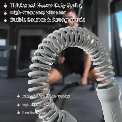 Miniatura 7 de Cuerdas de batalla inalámbricas (paquete de 2) cuerdas de entrenamiento portátiles para entrenamientos HIIT, entrenamiento cardiovascular