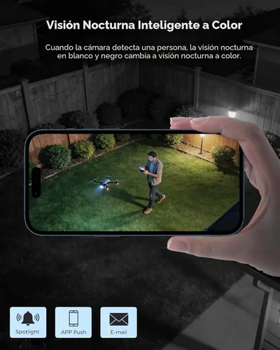 Miniatura 2 de Hiseeu Sistema de cámara de seguridad para exteriores con cable 3K con audio, luz dual inteligente, DVR de vigilancia de 5 MP 8 canales, cámaras