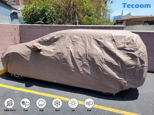 Miniatura 3 de Cubierta gruesa Tecoom súper transpirable e impermeable a prueba de viento nieve sol lluvia, rayos UV, protección al aire libre todo tipo de clima