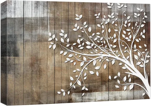 Miniatura 28 de wall26 Lienzo impreso para pared, diseño rústico, marrón, otoño, bosque, árbol, paisaje, naturaleza, ilustraciones de área silvestre, arte moderno