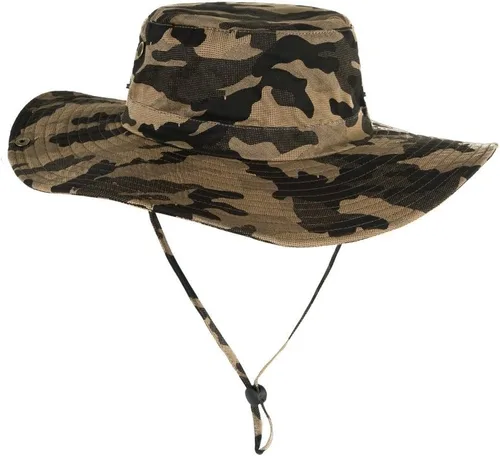 Miniatura 3 de Sombrero de pesca Sun Boonie de ala ancha para exteriores con protección UV de verano con cordón de barbilla lateral