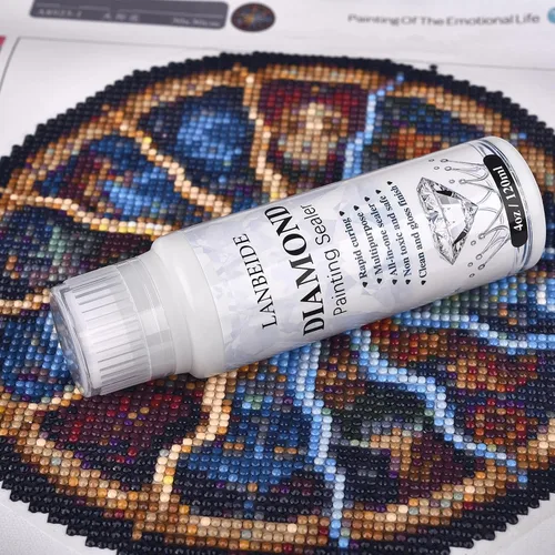 Miniatura 6 de LANBEIDE Paquete de 2 Sellador para Pintura de Diamantes 240ML, Sellador de Pegamento para Arte de Pintura de Diamantes 5D Efecto de Retención