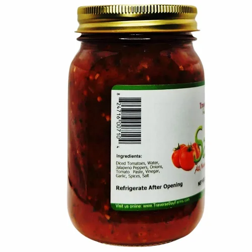 Miniatura 4 de Traverse Bay Farms Salsa gruesa - Caliente: fabricada en pequeños lotes con la mayor cantidad de productos cultivados localmente como sea posible.