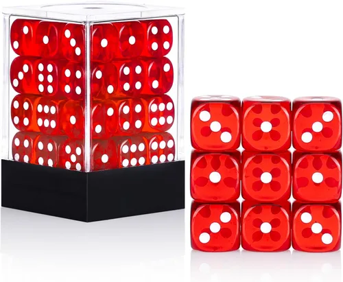 Miniatura 15 de 36 de paquete de dados de 12 mm de 6 caras MINI, juego de dados de patrón de perla, dados estándar de 6 caras para Yahtzee, Bunco o enseñanza