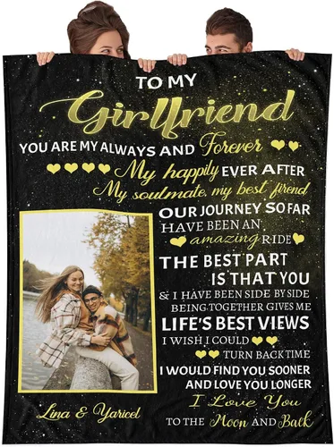 Miniatura 14 de Youltar - Manta personalizada con texto y collage de fotos, regalo de recuerdo de cumpleaños para papá, mamá, niños, perros, amigos o pareja