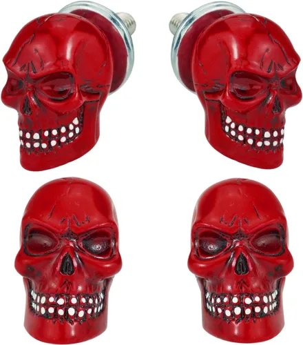Miniatura 10 de Tornillos de fijación de placa de motocicleta, marco de placa de automóvil, tornillos de calavera, kit de tuercas de montaje, repuesto para camión