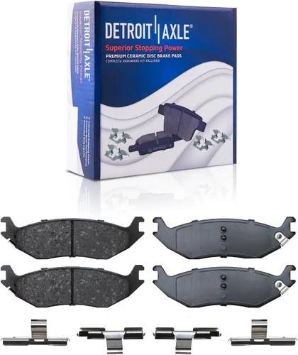 Miniatura 67 de Detroit Axle - Kit de freno delantero para Dodge Ram 1500 Durango Dakota Chrysler Aspen Dakota Driver Side Disco Freno Pinza de freno de cerámica
