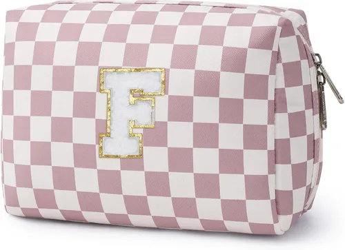 Miniatura 121 de Narwey Bolsa de maquillaje con inicial, regalos de graduación para adolescentes, niñas, niños y adolescentes, cosas de moda de 6 a 18 años, bolsa