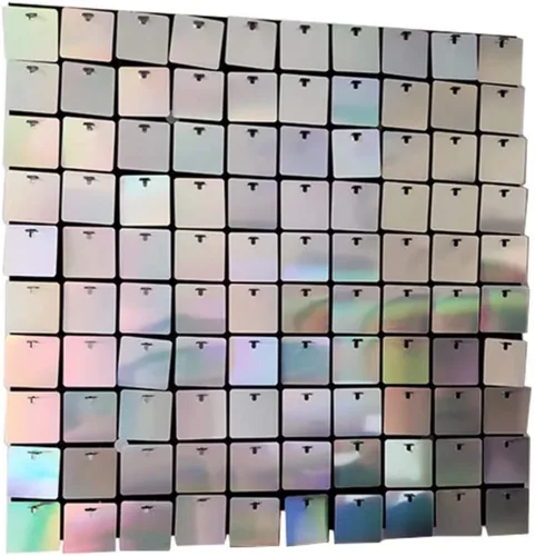 24 paneles de lentejuelas para pared brillante - Nuevo diseño entrelazado | Pared brillante, telón de fondo de fiesta, eventos y carteles