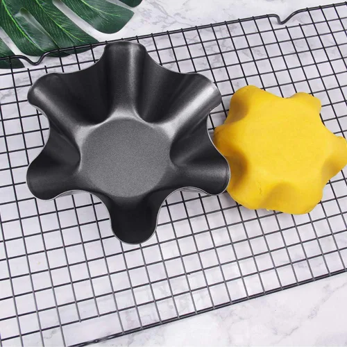 Miniatura 3 de Juego de moldes para tortillas, paquete de 6 moldes de acero al carbono antiadherentes para ensalada de tacos para tortillas, moldes para hornear