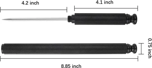 Miniatura 2 de Púas de hielo con mango de aleación de aluminio, cuchillo de acero inoxidable con cubierta de seguridad, herramienta de cocina para restaurante