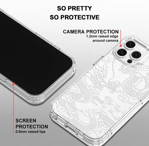 Miniatura 4 de MOSNOVO - Funda para iPhone 13 Pro Max, protección Buffertech de grado militar contra caídas (6.6 pies), antidesprendimiento, poliuretano