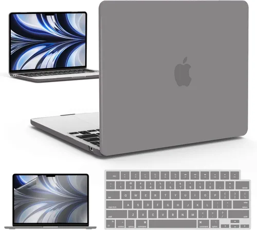 Miniatura 29 de IBENZER Funda para MacBook Air de 13 pulgadas 2026 2025 2024 2023 2022 M4 A3240 M3 A3113 M2 A2681, funda rígida con cubierta de teclado ScreenFilm