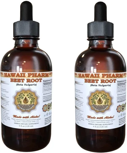 Miniatura 6 de HawaiiPharm Extracto líquido de raíz de remolacha, suplemento de tintura de raíz de remolacha orgánica (Beta Vulgaris), 2 onzas