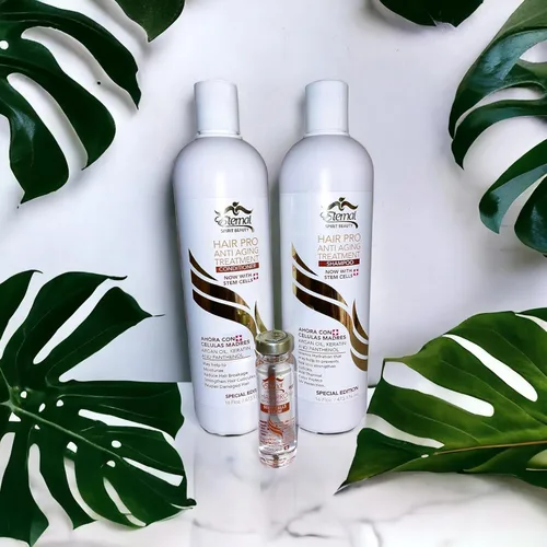 Miniatura 7 de Eternal Hair Pro Tratamiento Anti Envejecimiento Champú y Acondicionador Células Madre Suero