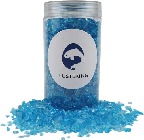 Miniatura 4 de LUSTERING Vidrio triturado de alto brillo con purpurina, vidrio para fuego, vidrio roto, gemas de vidrio para foso de fuego, manualidades DIY